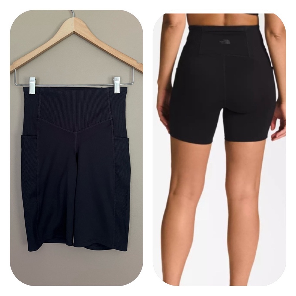 {The North Face} Dune Sky 9" Tight Bike Shorts in Black - Womens XS - NWT
